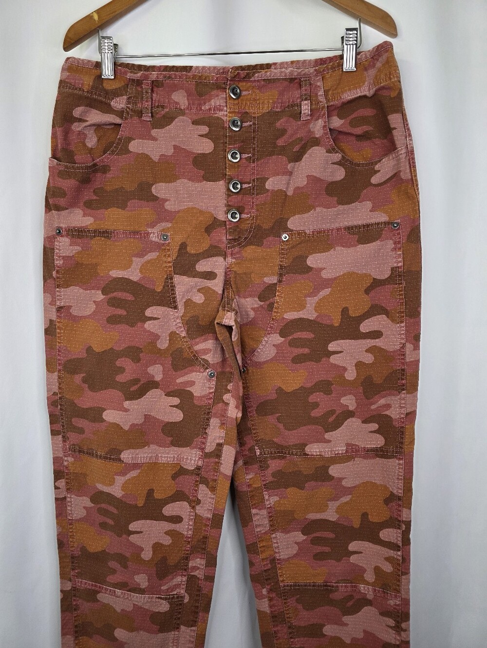 Sundance Catalog Quincy Ripstop Size 12 Camoflauge Pants Multicolor Lightweight - Picture 4 of 13